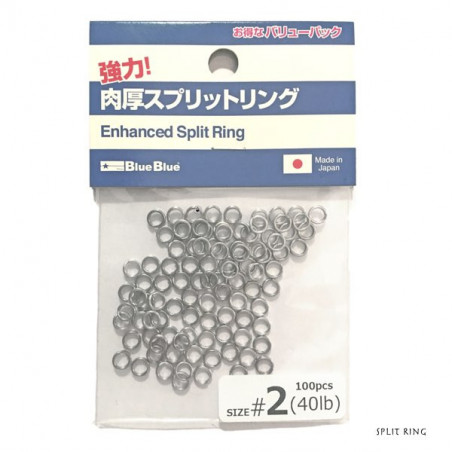 Split Rings Blue Blue Split Ring Per 100 - 3 Sizes