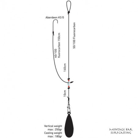 Assembly Daiwa D'Rig Bar Surfcasting