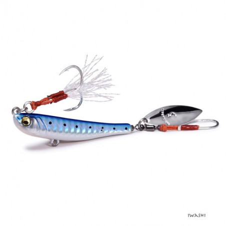 Jig métallique Megabass Makippa - Cuiller et Assist hook