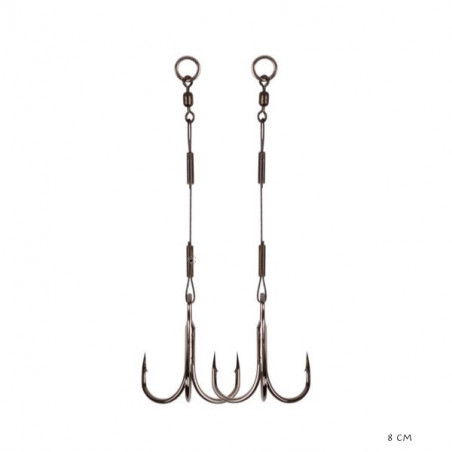 Montaje BFT Shallow Stinger Stainless - montaje de señuelos blandos