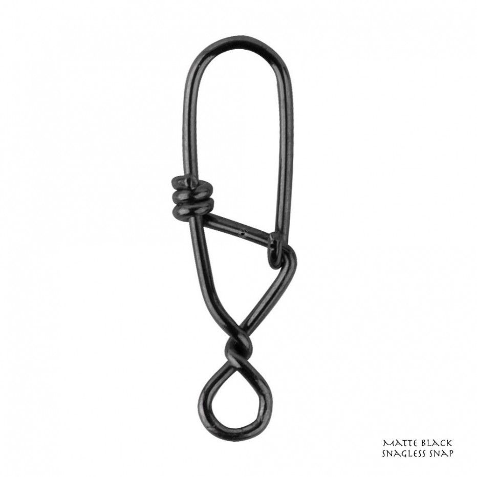 Klammer Spro Mattschwarz Snagless Snap