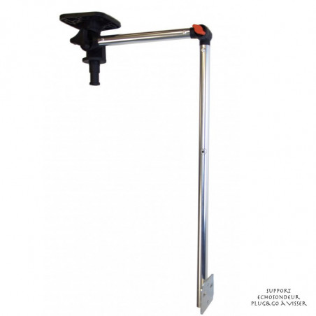 Pértiga de soporte para ecosonda atornillable de siete bajos