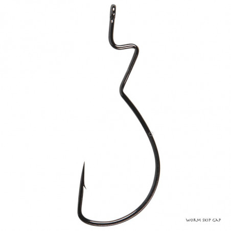 Hameçon Texan Gamakatsu Worm Skip Gap de la taille 1/0 à 5/0