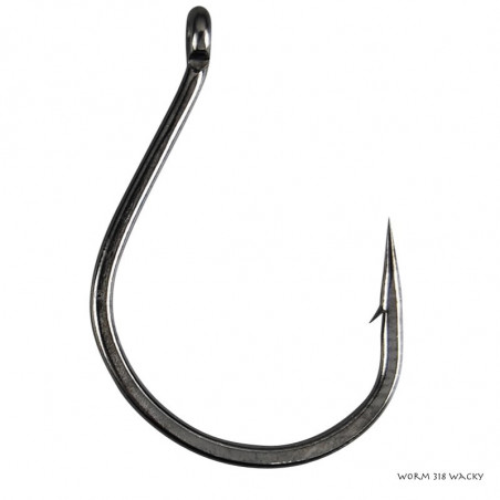 Anzuelo simple Gamakatsu Worm 318 para la pesca wacky