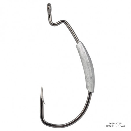 Haken Texan bleié Gamakatsu Gewichtete Superline EWG