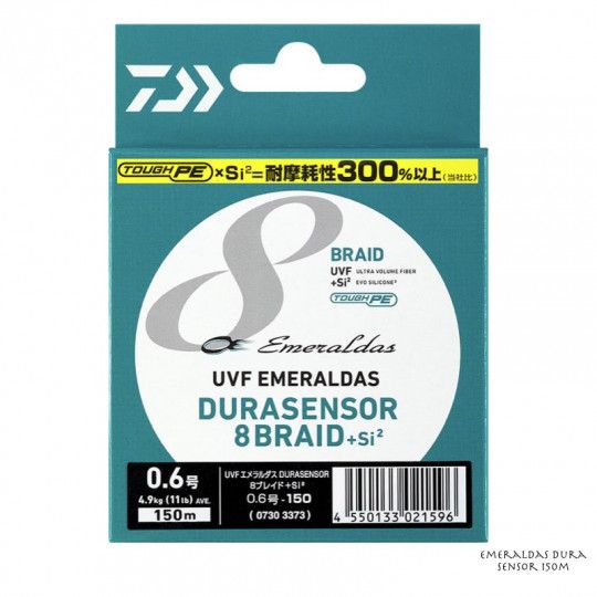 Hilo Trenzado Daiwa UVF Emeraldas Dura Sensor 8 Hilo Trenzado 150m