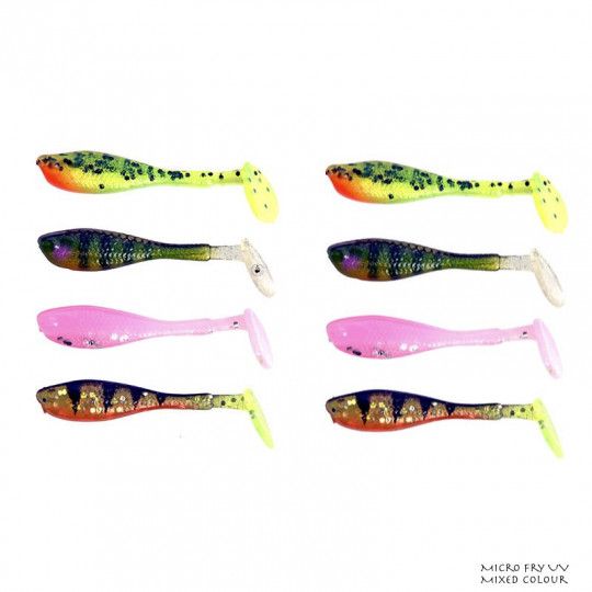 Señuelo Suave Fox Rage Micro Fry 4cm UV Color Mixto