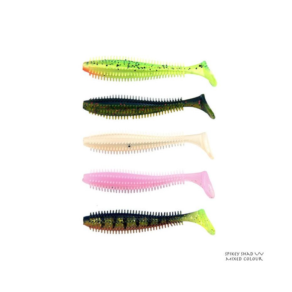 Gummifische Fox Rage Spikey Shad UV Mixed Colour Pack