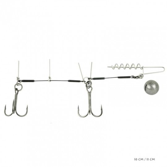 Instalación Spro Softbait Spiral Stinger Rig