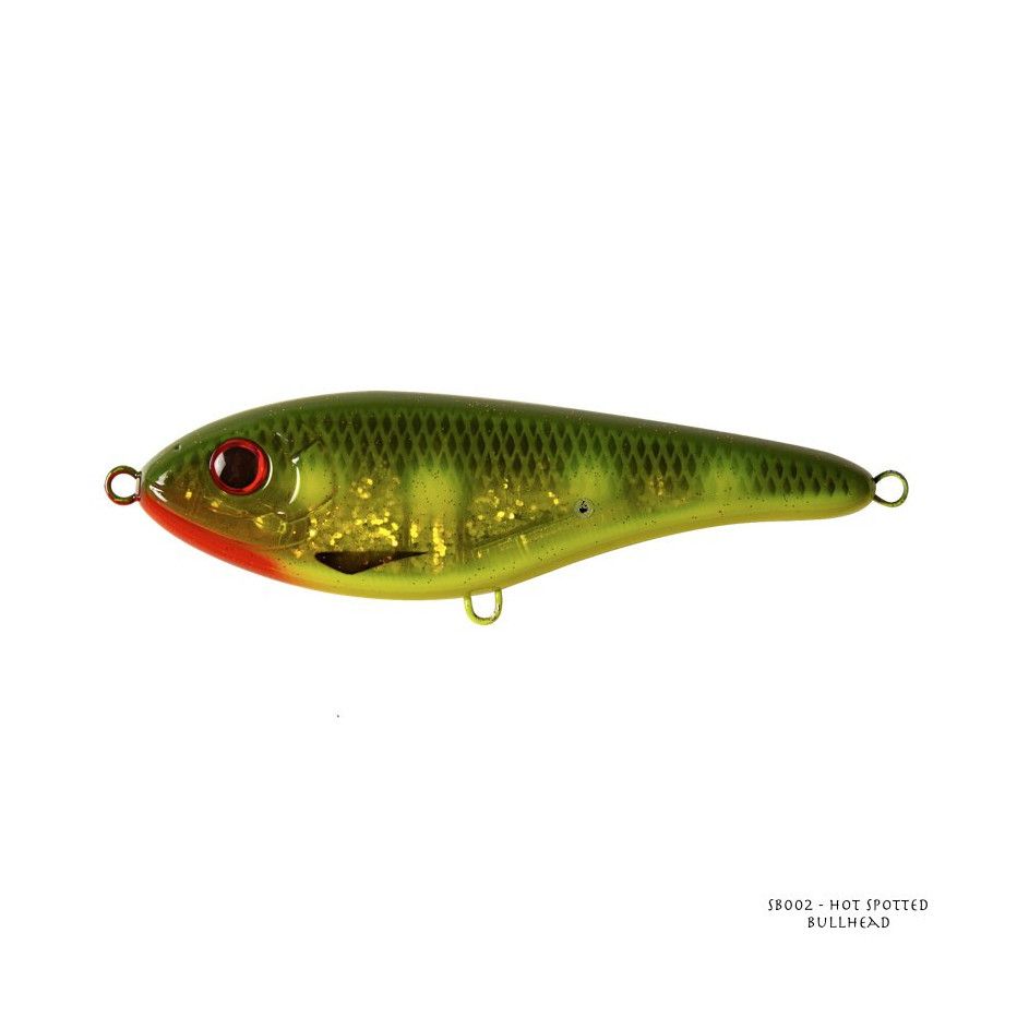 Leurre Jerkbait Brochet 15 Cm, 80 G – Couleur UV, Descente Lente – Avec Billes Sonores, Triple Hameçons – Pour Pêche Au Lancer