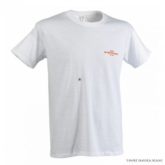 T-Shirt Sakura Weiß - Herzlogo und auf der Rückseite