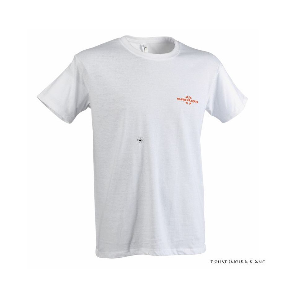 T-Shirt Sakura White - Heart logo on back
