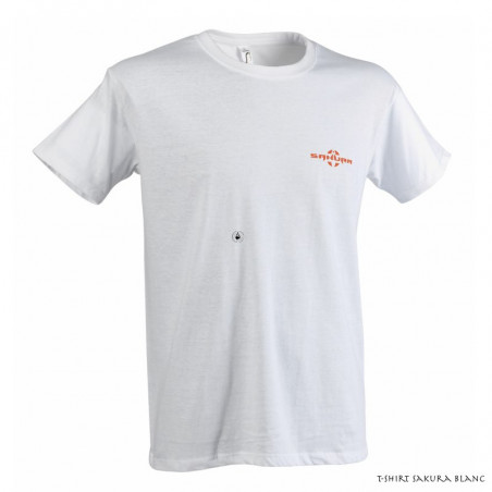 T-Shirt Sakura Blanc - Logo Coeur et au dos