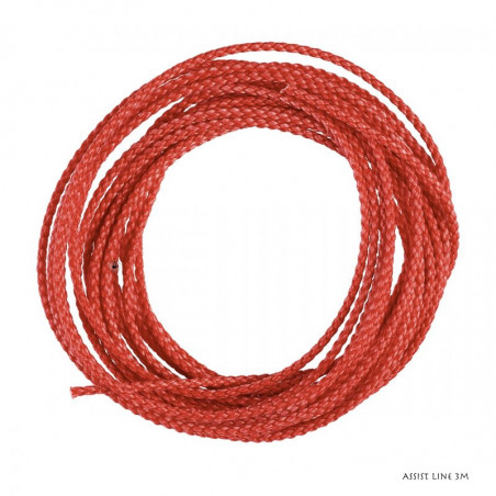 Hilo Trenzado roja para Assist Hook Daiwa Samurai Line 3m