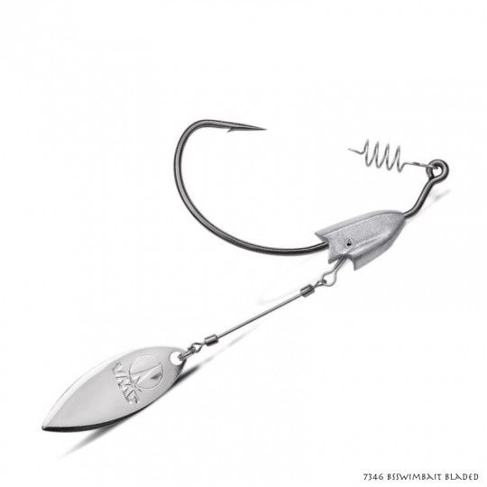 Haken Texan mit blinker VMC 7346 BS Swimbait Bladed