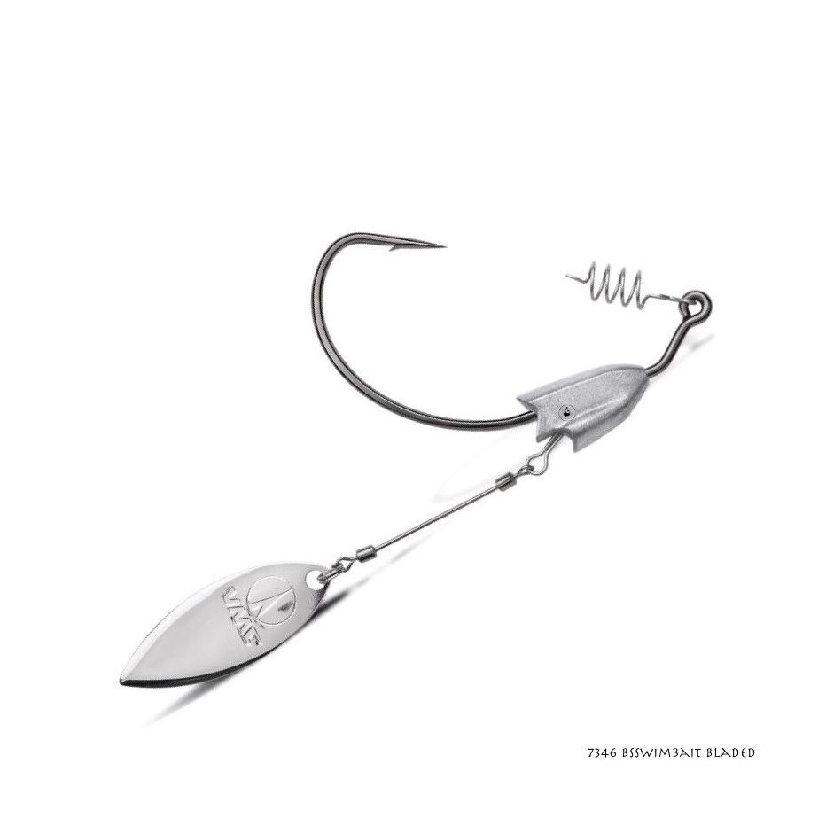 Haken Texan mit blinker VMC 7346 BS Swimbait Bladed