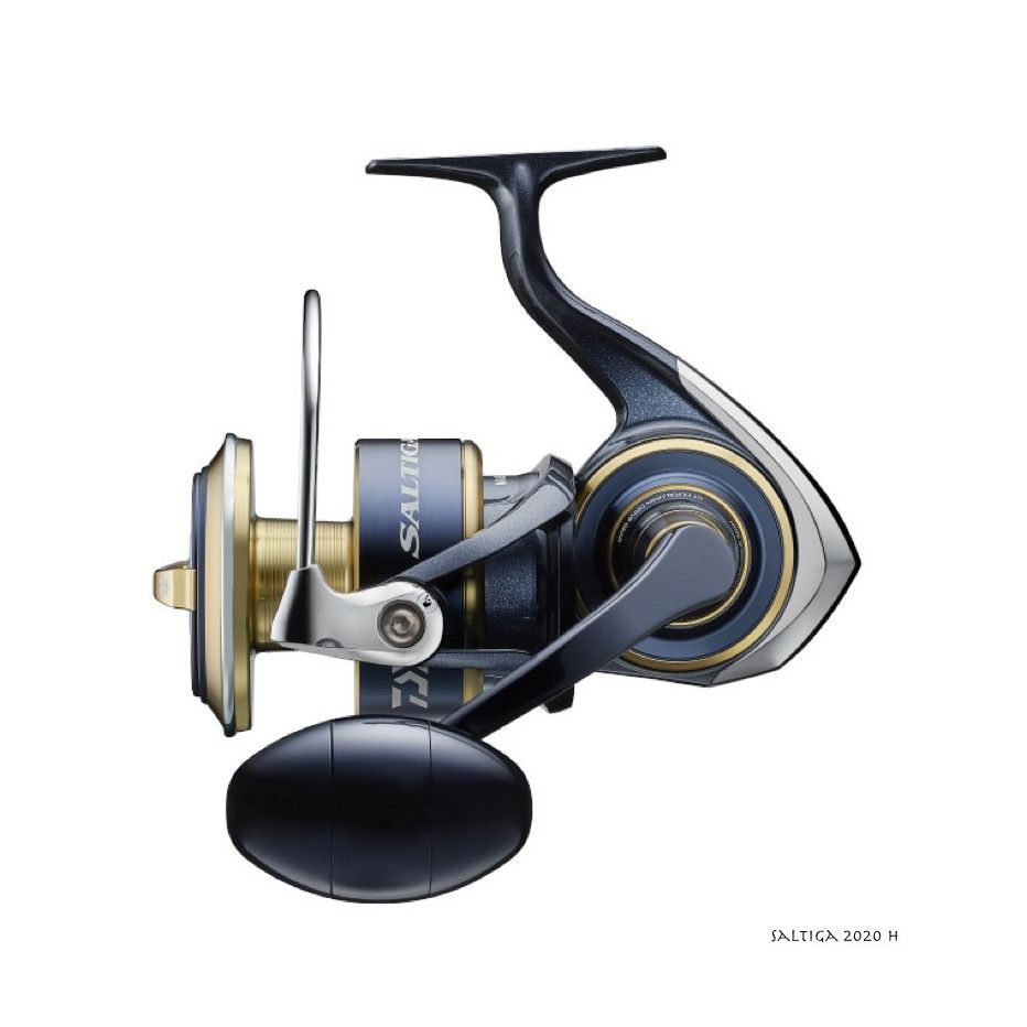 Moulinet De Pêche Mer Daiwa Or Argent 100 B - Ratio 3.4, Traîne Max 100 Cm, Frein 15 Kg, Poids 895 G