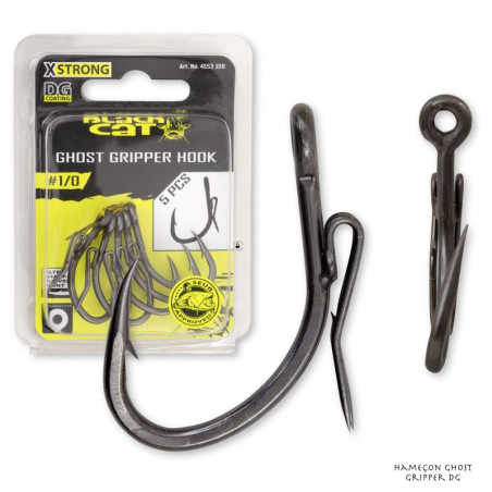 Single hook for catfish fishing Black Cat Ghost Gripper DG