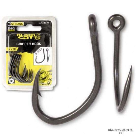 Single hook for catfish Black Cat Gripper DG