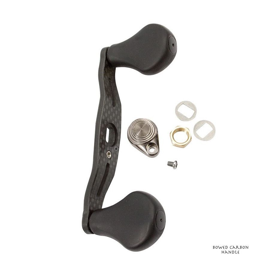 Kohlenstoffkurbel für Casting-Rolle Lew's Bowed Carbon Handle 95mm