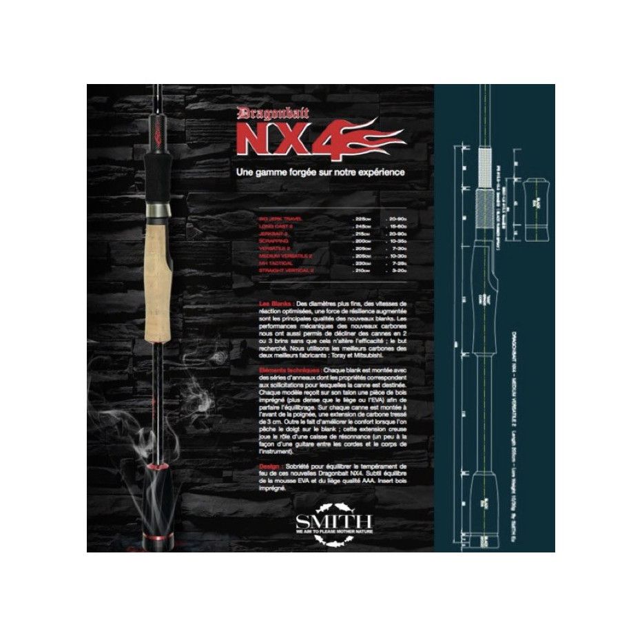 Spinnruten Smith Dragonbait NX4 Medium Versatile 2