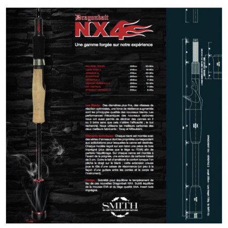 Baitcast Ruten Smith Dragonbait NX4 Vielseitig 2