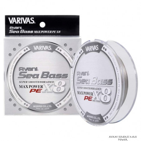 Tresse Varivas Avani Seabass Max Power Stealth Grey 150m