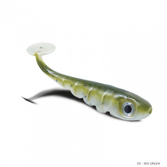 Leurre Souple Delalande toupti Shad 3cm à l'unité