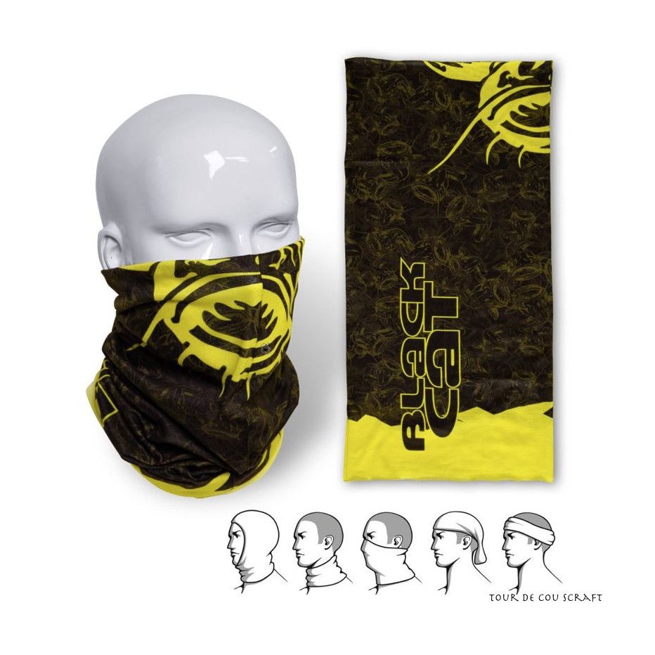 Halskette Schwarz und Gelb Black Cat Schal