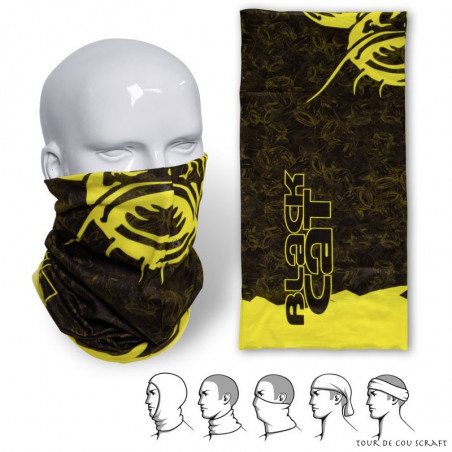 Black and yellow choker Black Cat Scraft