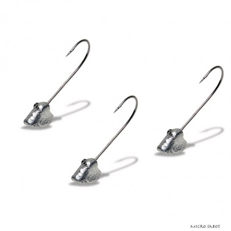 Cabezas de plomo Delalande Micro Sabot H4 - señuelo de 4 a 5 cm