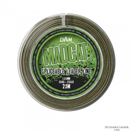 Hollow braid for leader Madcat Spliceable Leader Line 25m