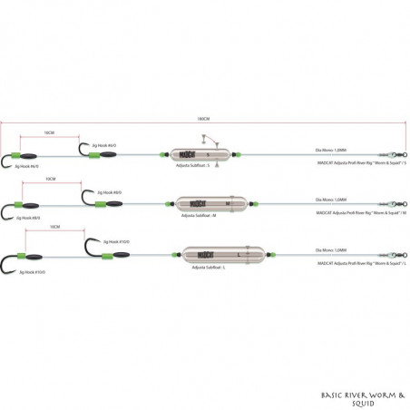 Montage Madcat Schreiender Basic River Worm & Squid
