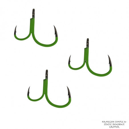 Anzuelo simple Madcat A-Static Deadbait Gripper del 6/0 al 10/0