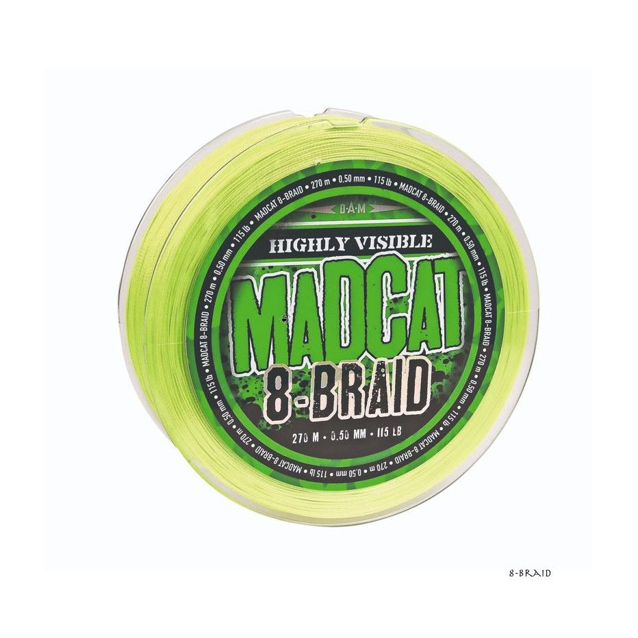 Geflochtene Angelschnur für den Wels Madcat 8-Braid 270m
