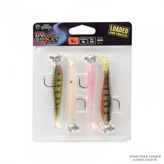 Gummifische Fox Rage Spikey Shad Loaded UV Farbe