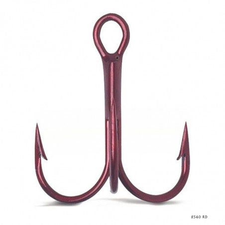 Hooks VMC Round trebles 8540 RD - Colour Red