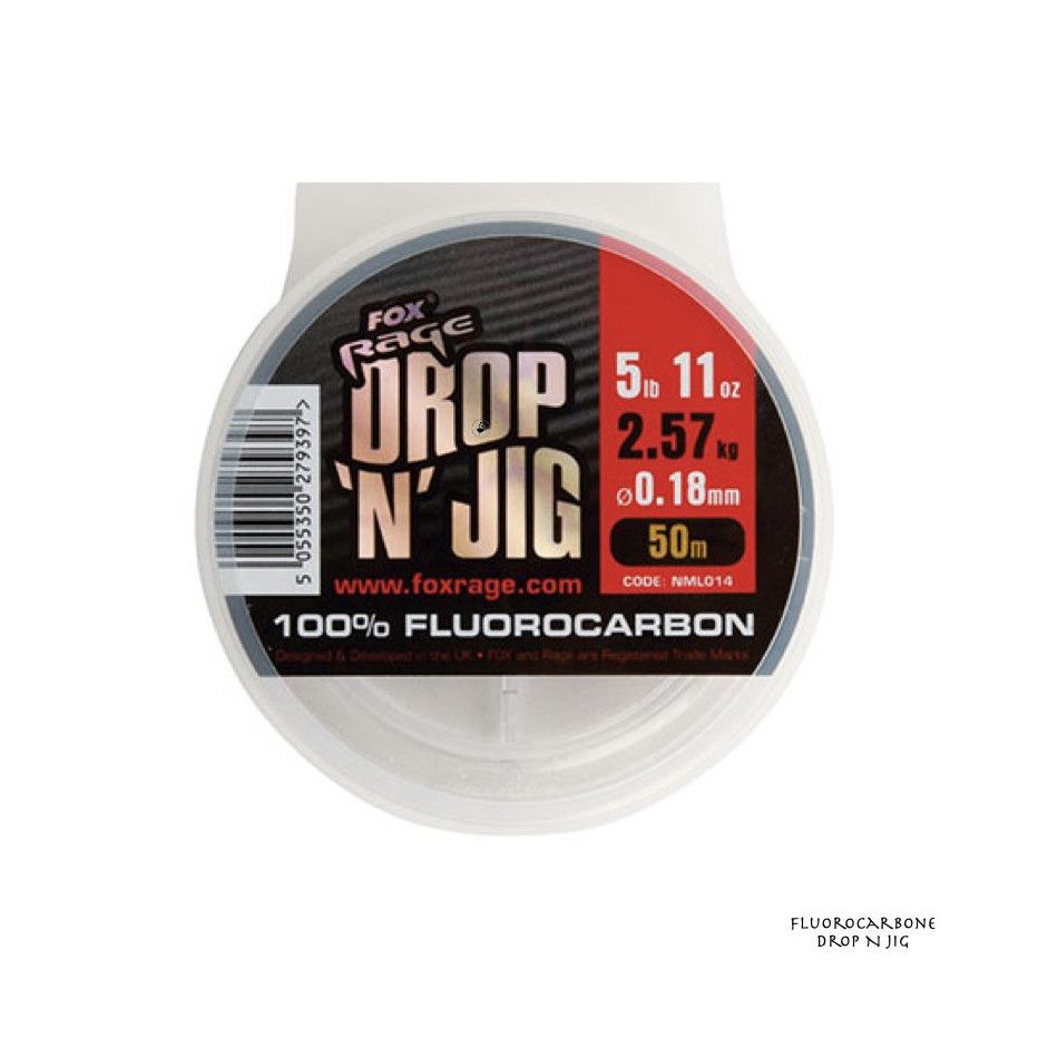 Fluorocarbon Spool Fox Rage Drop N Jig 50m