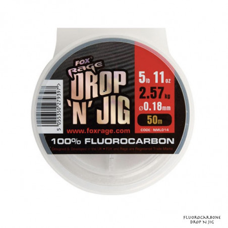 Fluorocarbon Spule Fox Rage Drop N Pilker 50m
