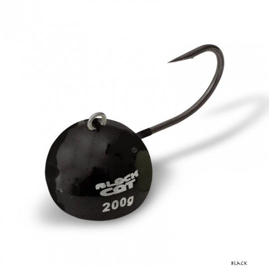 Jigköpfe Wels Black Cat Fire Ball von 80 bis 200g