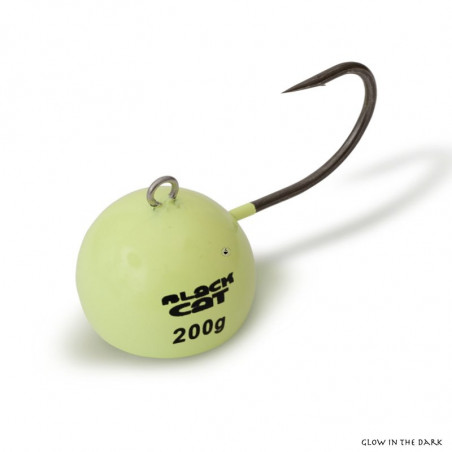 Cabeza de plomo Siluro Black Cat Bola de fuego de 80 a 200 g