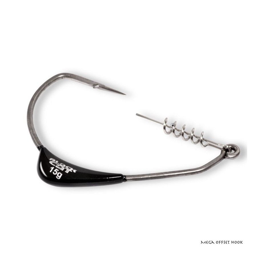 Haken bleiiert Black Cat Mega Offset Haken 12/0