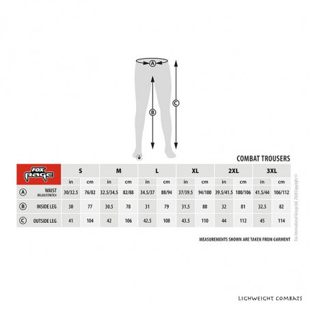 Hose Fox Rage Lightweight Combats