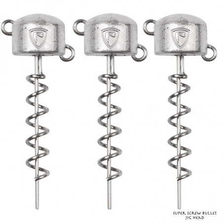 Tête Plombée Fox Rage Super Screw Bullet Jig Head de 5 à 30g