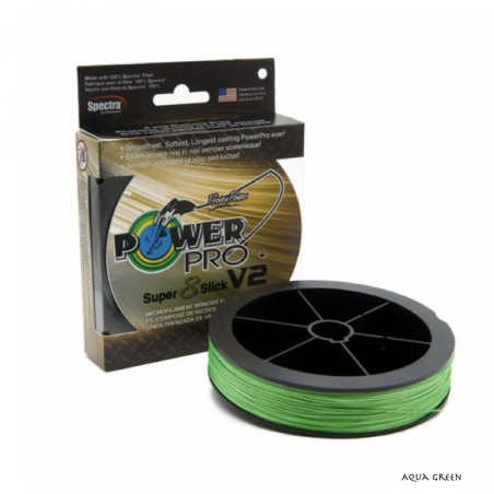 Hilo Trenzado Power Pro 8 Slick V2 135m Aqua Green