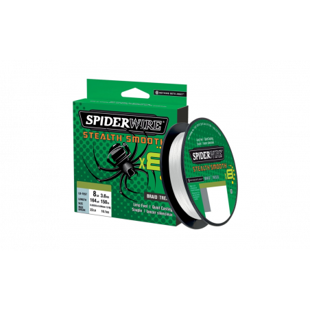 Hilo Trenzado Spiderwire Stealth Smooth 8 Braid Translucent 150m