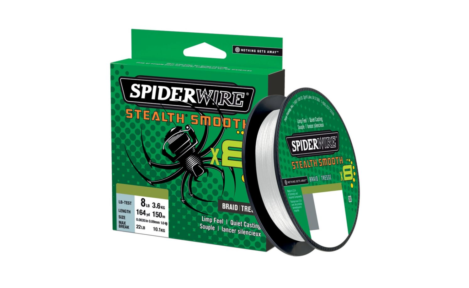 Hilo Trenzado Spiderwire Stealth Smooth 8 Braid Translucent 150m ...