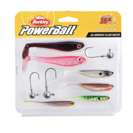 Kit Kunstköder Weiche Berkley Pro Pack Pilker Minnow Klares Wasser