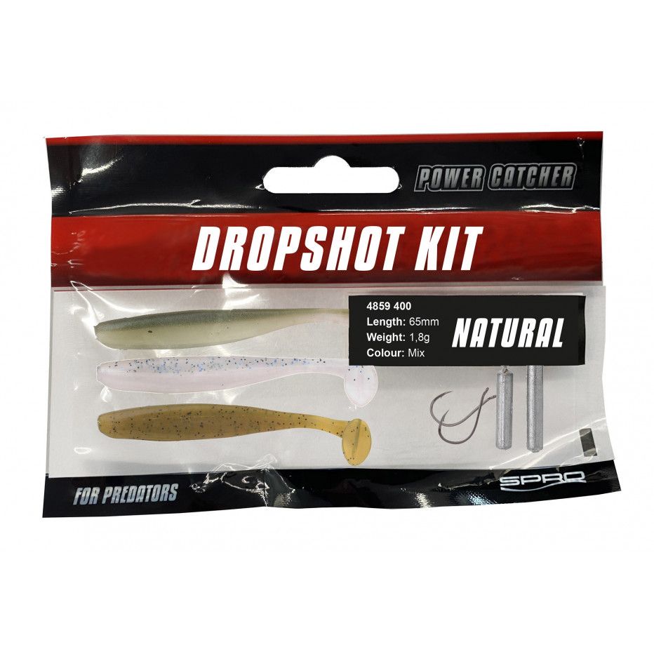 Kit de señuelos blandos Spro PowerCatcher Dropshot