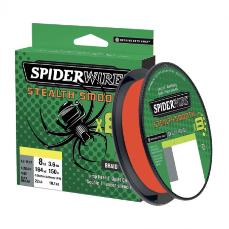 Braid Spiderwire Stealth Smooth 8 Braid Red 150m